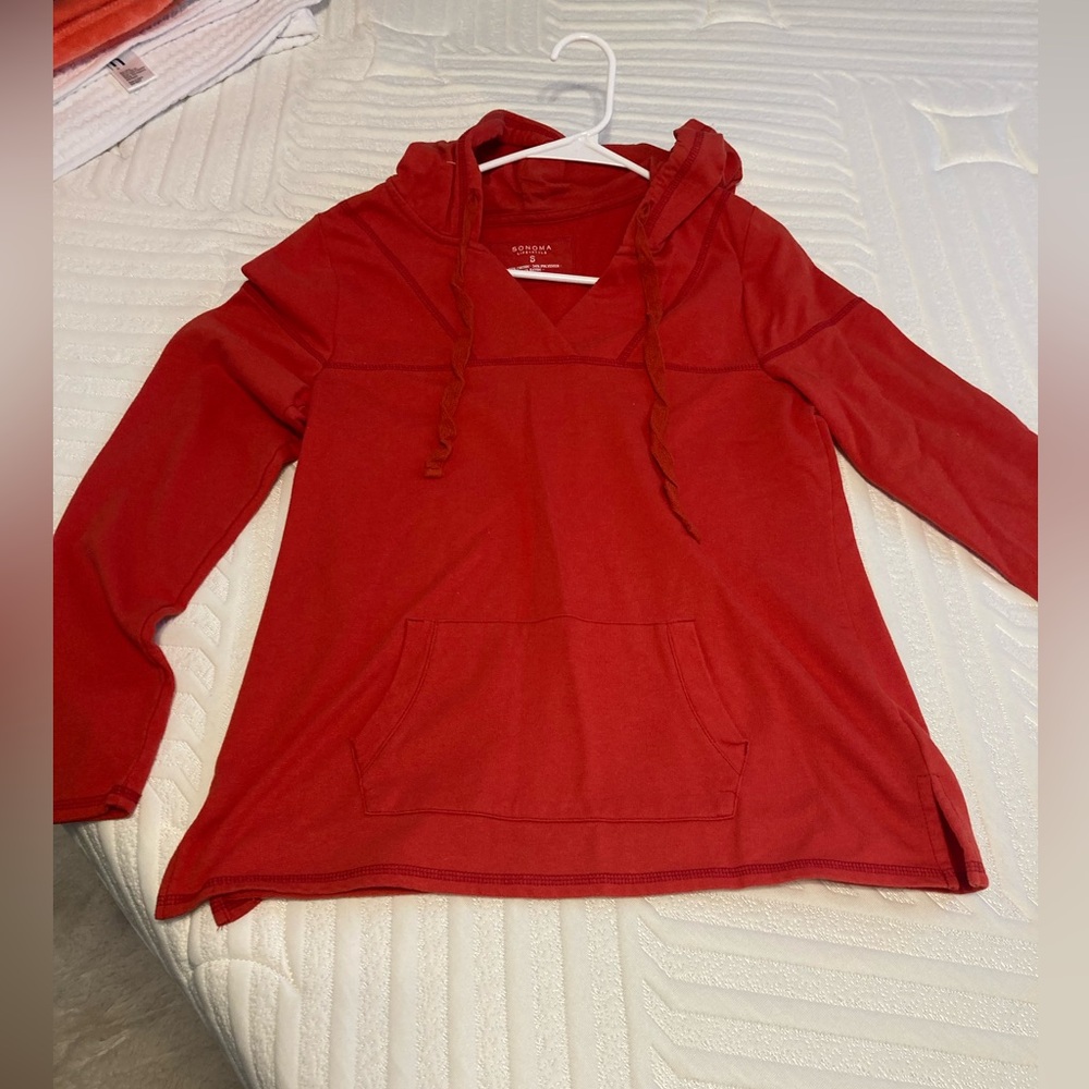 Sonoma Women's Red/Orange Hoodie